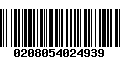 Código de Barras 0208054024939