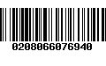 Código de Barras 0208066076940