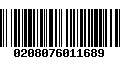 Código de Barras 0208076011689