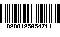 Código de Barras 0208125054711