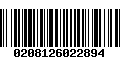 Código de Barras 0208126022894