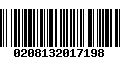 Código de Barras 0208132017198