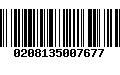 Código de Barras 0208135007677