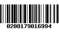 Código de Barras 0208179016994