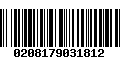 Código de Barras 0208179031812