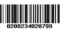 Código de Barras 0208234020799