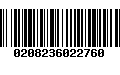Código de Barras 0208236022760