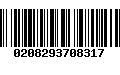 Código de Barras 0208293708317
