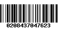 Código de Barras 0208437047623