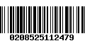 Código de Barras 0208525112479