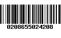 Código de Barras 0208655024208