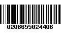 Código de Barras 0208655024406