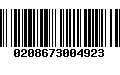 Código de Barras 0208673004923