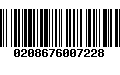 Código de Barras 0208676007228