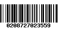 Código de Barras 0208727023559
