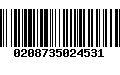 Código de Barras 0208735024531