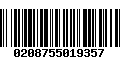 Código de Barras 0208755019357