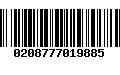 Código de Barras 0208777019885