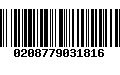 Código de Barras 0208779031816