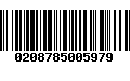 Código de Barras 0208785005979