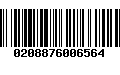 Código de Barras 0208876006564