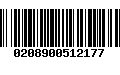 Código de Barras 0208900512177