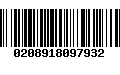 Código de Barras 0208918097932