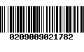 Código de Barras 0209009021782