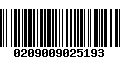 Código de Barras 0209009025193