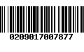 Código de Barras 0209017007877