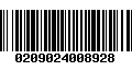 Código de Barras 0209024008928