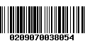 Código de Barras 0209070038054