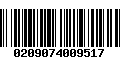 Código de Barras 0209074009517