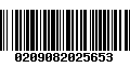 Código de Barras 0209082025653