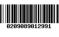 Código de Barras 0209089012991