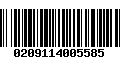 Código de Barras 0209114005585