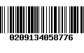 Código de Barras 0209134058776