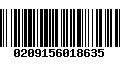 Código de Barras 0209156018635