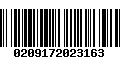 Código de Barras 0209172023163