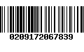 Código de Barras 0209172067839