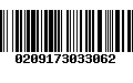 Código de Barras 0209173033062