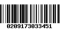 Código de Barras 0209173033451