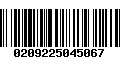 Código de Barras 0209225045067