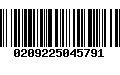 Código de Barras 0209225045791