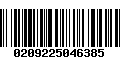 Código de Barras 0209225046385