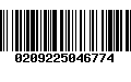 Código de Barras 0209225046774