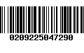 Código de Barras 0209225047290