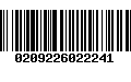 Código de Barras 0209226022241