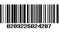 Código de Barras 0209226024207