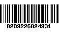 Código de Barras 0209226024931